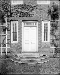 Philadelphia, Pennsylvania, 4601 North 18th Street, exterior detail, door, James Logan house, 1727, "Stenton"