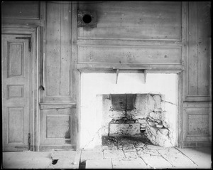 Horsham, Pennsylvania, 859 County Line Road, interior detail, kitchen fireplace, Keith House