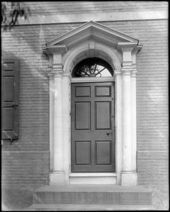 Philadelphia, Pennsylvania, 5200 Germantown Avenue, exterior detail, door, unknown house