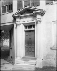 Philadelphia, Pennsylvania, High Street, exterior detail, door, Bensell house