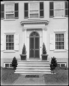 Philadelphia, Pennsylvania, exterior detail, porch, Doctor Denton house