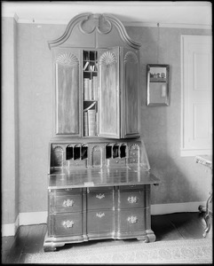 Objects, furniture, secretary desk, Helme house, Kingston, RI