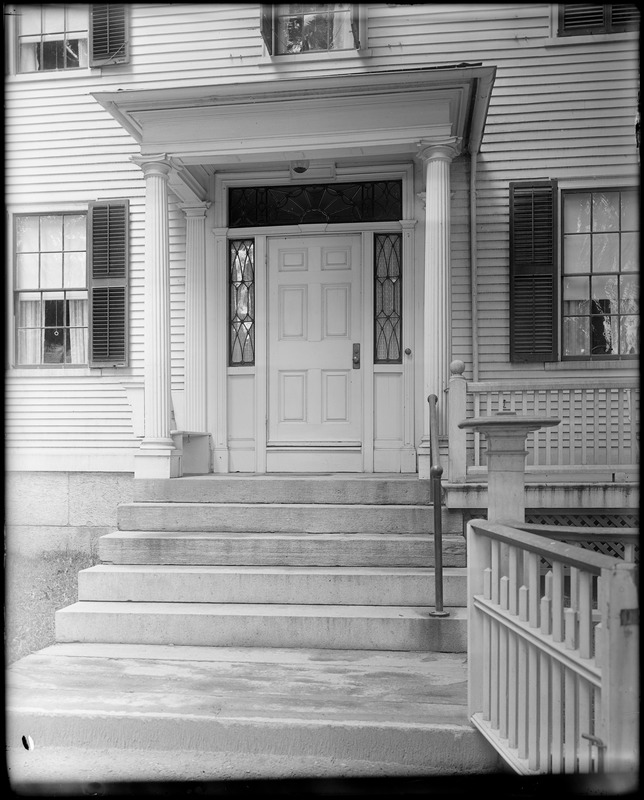 Kingston, Rhode Island, exterior detail, porch, door, Asa Potter house