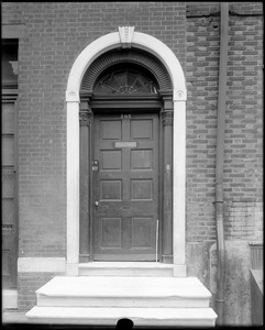 Philadelphia, Pennsylvania, 502 South Front Street, exterior detail, door, unknown house