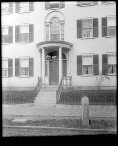 Portsmouth, New Hampshire, Middle Street, exterior detail, door, Boardman house