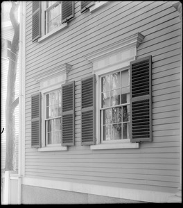 Salem, 15 Chestnut Street, exterior detail, windows, Solomon Towne house, 1810