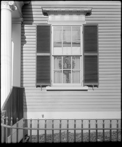 Salem, 34 Chestnut Street, exterior detail, window, house occupied by W.B. Pierce