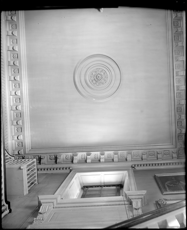 Philadelphia, Pennsylvania, 520 Chestnut Street, interior detail, ceiling, Independence Hall