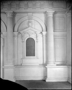 Philadelphia, Pennsylvania, 520 Chestnut Street, corridor and plaque, Independence Hall