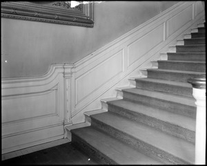 Philadelphia, Pennsylvania, 520 Chestnut Street, interior detail, panelling, stairway, Independence Hall