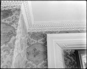 Salem, 204-206 Essex Street, interior detail, cornice, Ezekiel Hersey Derby house