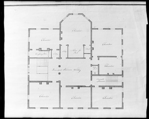 Philadelphia, Pennsylvania, maps and plans, chamber floor, Smith house by Bulfinch, plan number 143