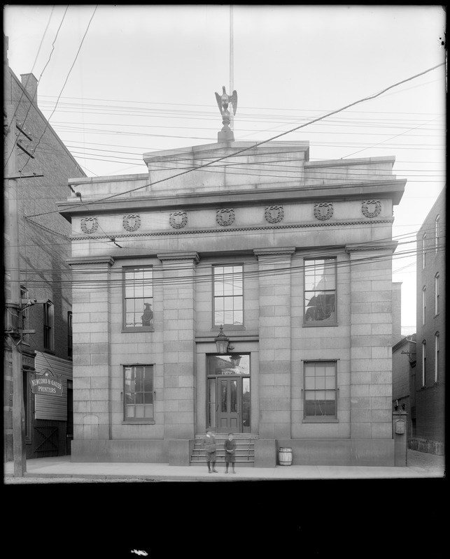 Salem, 93 Washington Street, City Hall, showing Samuel McIntire eagle