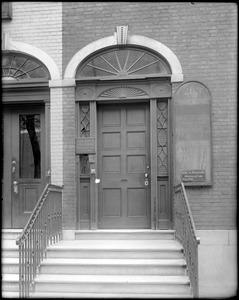 Philadelphia, Pennsylvania, 263 South 4th Street, exterior detail, door