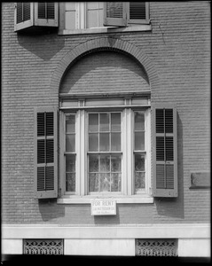 Philadelphia, Pennsylvania, 9th and Locust Street, exterior detail, window