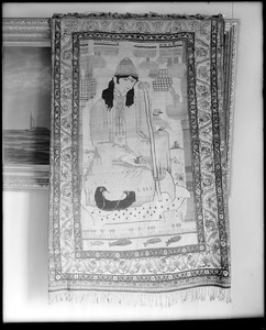 Objects, furniture, Persian temple rug, presented to Essex Institute in 1910 by E. M. Raymond