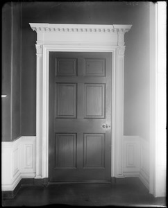 Baltimore, Maryland, Charles Carroll estate, interior detail, door, hall
