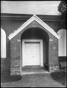 Philadelphia, Pennsylvania, Trinity Church, P. E., exterior detail, door