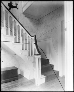 Salem, 80 Washington Square, interior detail, stairway, Joseph Hosmer house