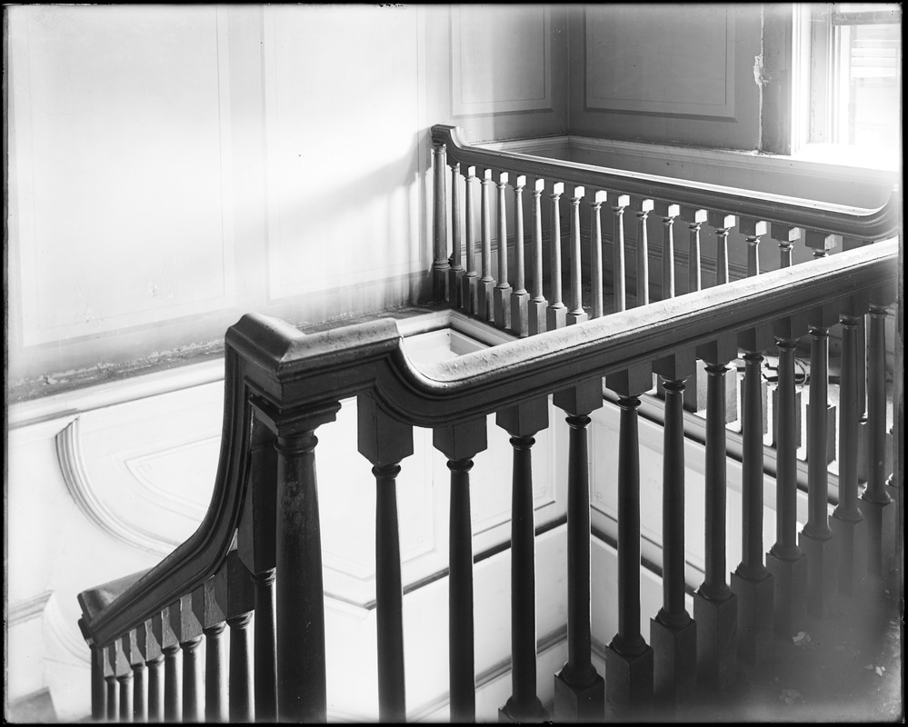 Beverly, 115 Cabot Street, George Cabot house, interior detail, balustrade