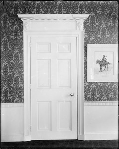Salem, 128 Essex Street, interior detail, door, dining room, Joseph Gardner house