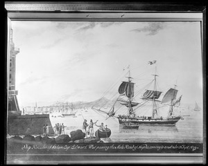 Salem, ship Hercules, Captain Edward West, passing Mole Head, Naples, 1809