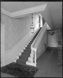 North Andover, Kittridge house, interior detail, stairway