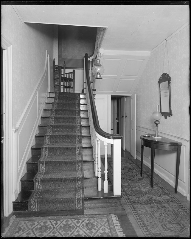 North Andover, Phillips house, hall and stairway