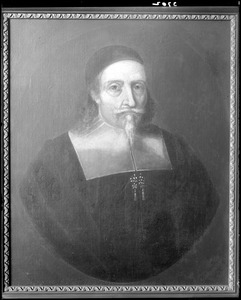 Portrait, John Endicott, by Smibert at Massachusetts Historical Society