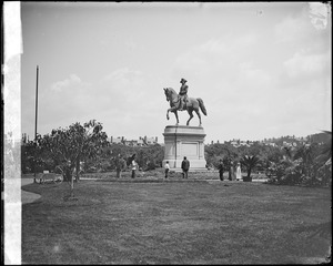 Boston, Public Garden, monuments, Washington statue