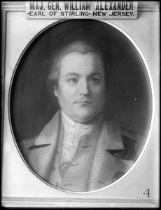 Portrait, Major General William Alexander, Earl of Stirling, New Jersey