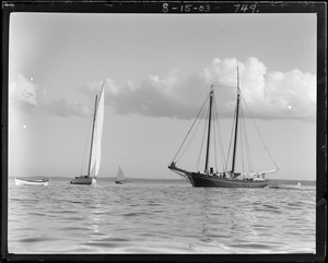 Fishing schooner ["Mary Elizabeth"?] in Marblehead Harbor, MA