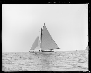 Boat sailing, Marblehead, MA