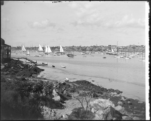 View across Marblehead Harbor from "Redgate"