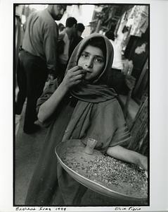 Baghdad Iraq, Girl Selling Seeds, Safaafeer Market, 1999