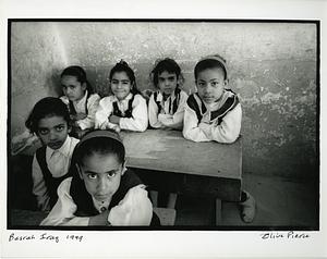 Basrah Iraq, Classroom, Girls, Center for the Internally Displaced, 1999