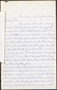 Letter from Zadoc Long to John D. Long, October 4