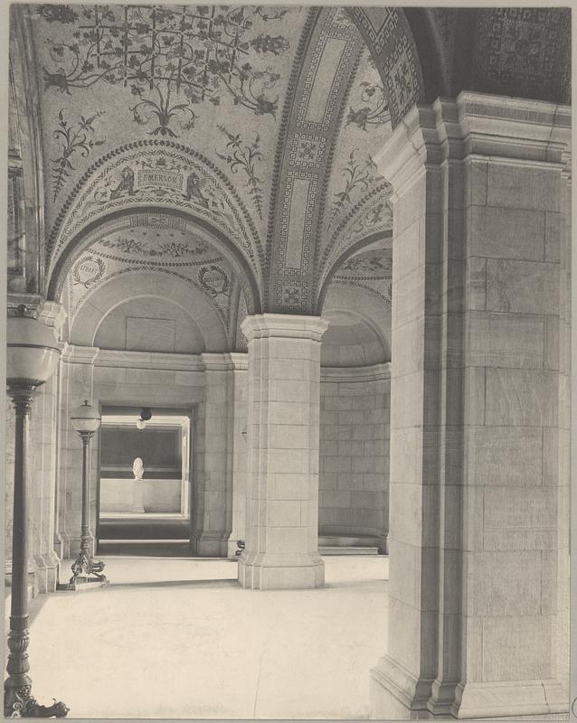 Boston Public Library Entrance Hall Digital Commonwealth   Image Access 800 