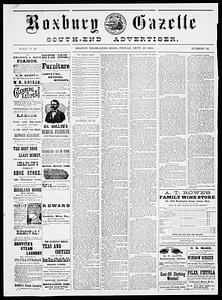 Roxbury Gazette and South End Advertiser, September 28, 1888
