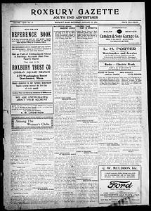 Roxbury Gazette and South End Advertiser, January 19, 1924