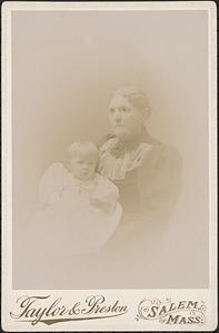 Unidentified woman and baby