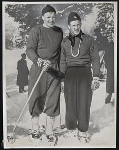 Left to right: - Sigmund and Birger Ruud norwegian star skies. Will visit America for '38 season- arriving Jan.11.