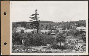 Contract No. 19, Dam and Substructure of Ware River Intake Works at Shaft 8, Wachusett-Coldbrook Tunnel, Barre, Shaft 8 from Boston and Albany Railroad tracks, Barre, Mass., Aug. 2, 1929