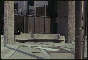 A stone bench