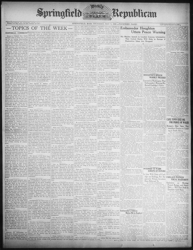 Springfield Weekly Republican - Digital Commonwealth
