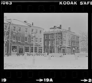 Snow storm in Market Square