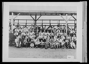 Unidentified group of men and boys at Sunnyside Park - summer