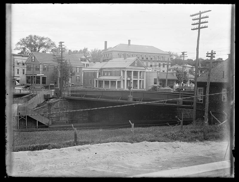 View from Middlesex Ave., towards the baseball factory in winter