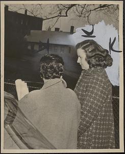 Jail matron Mrs. Sarah MacDonald, Mrs. Loretta Demers