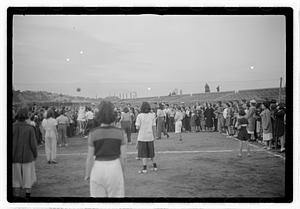 Women playing volleyball